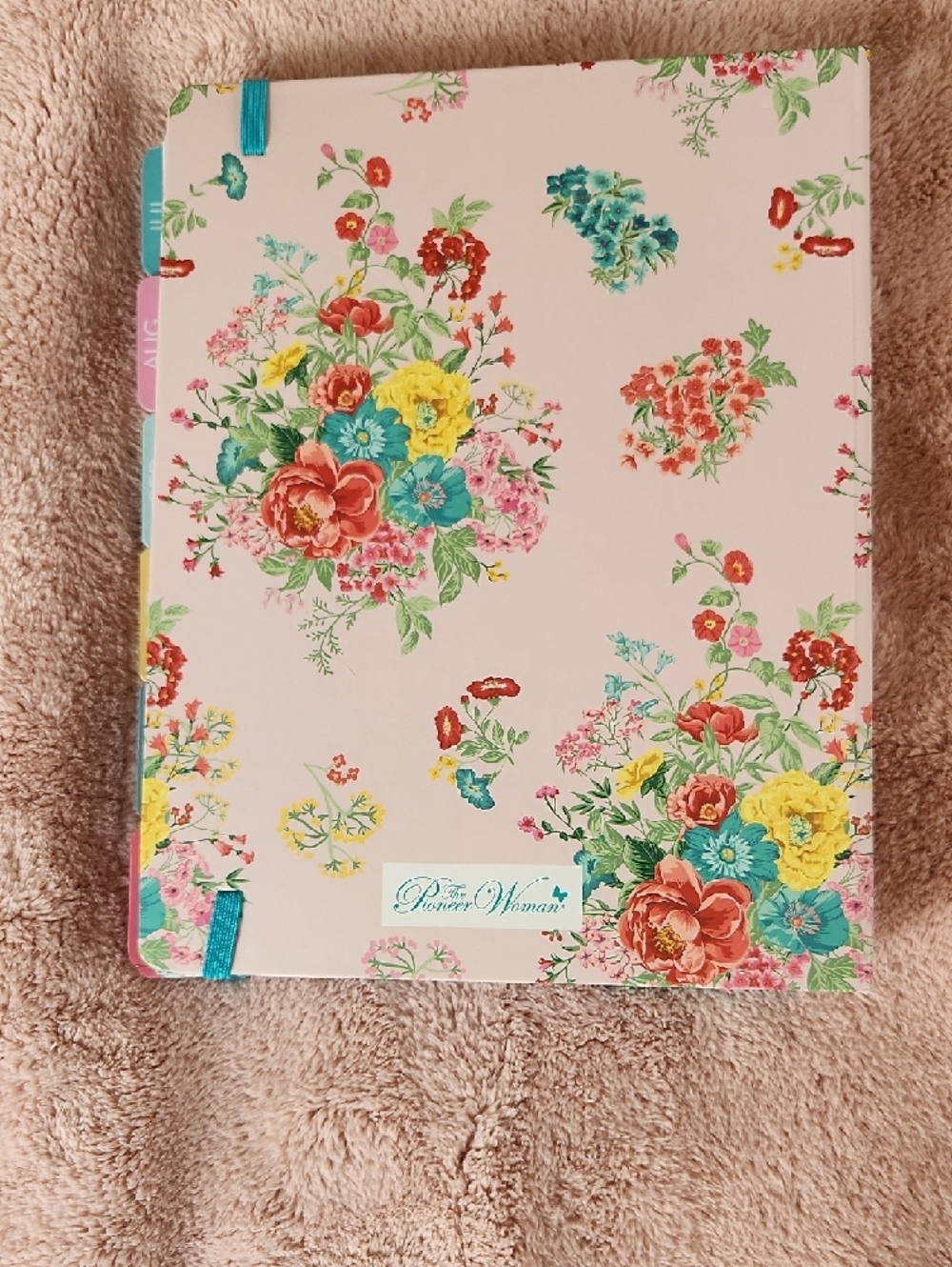 The Pioneer Woman Floral Weekly Planner in Teal, Pink, Yellow, Red - Picture 2 of 6